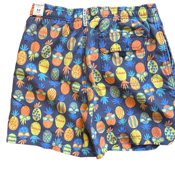 Ingear Men’s Colorful Pineapple Swim Shorts with pockets size M 32/34 - Picture 3 of 3